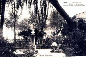 1853- Cherchell - Jardin public - Buste de Cavaignac - 1913